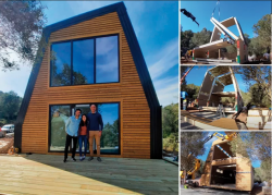 Prefabricated foldable wooden houses | A-FOLD