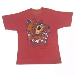 Vintage Space Jam Shirt,Vintage1994s Tasmanian devil Merry Christmas