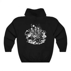 Black Skeleton Hoodie, Dancing Skeleton Hoodie