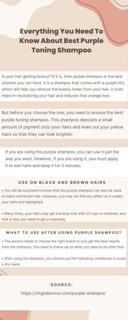 Purple shampoo for hair-Prevent brassy tone