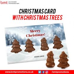 Christmas Card with Christmas Trees