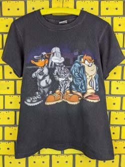 Space Jam Shirt Men,Vintage 1997 Looney Tunes T-Shirt Bugs Bunny Taz