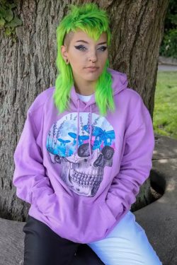 skull hoodies womens, Moth Skull Hoodie