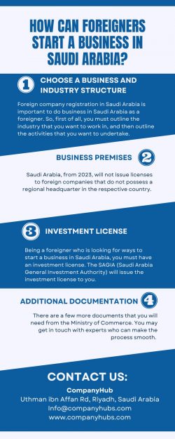 How can foreigners start a business in Saudi Arabia?