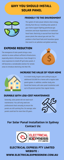 Why you should install residential solar panels in Sydney