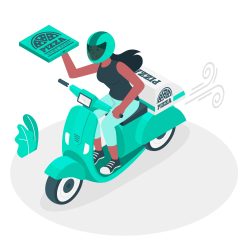 How does pizza delivery software work?