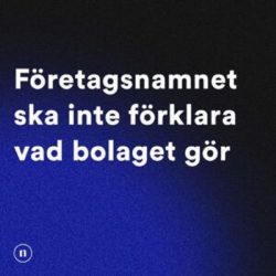 Välja namn på varumärke eller företag