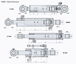 Small Excavator Series Cylinders