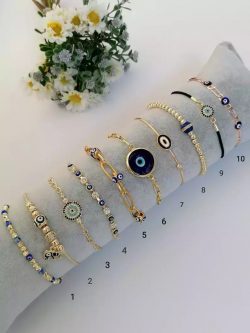 Evil Eye Bracelet Gold Evil Eye Bracelet Best Gift Protect Yourself with The Gold Evil Eye Brace ...