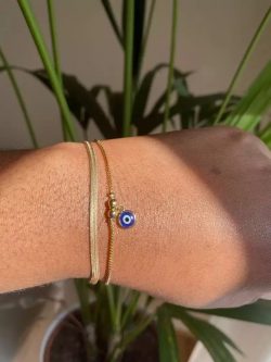 Evil Eye Bracelet Gold Evil Eye Bracelet Best Gift Protect Yourself with The Gold Evil Eye Brace ...