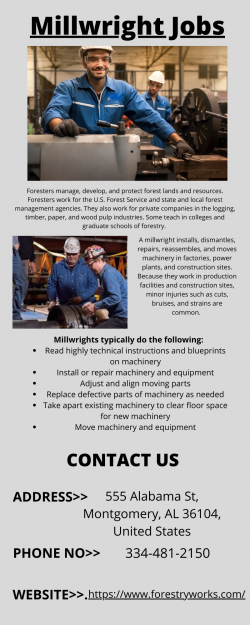 Additionally Millwright Jobs