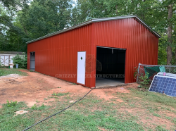 All-Vertical Roof Garage| Grizzly Steel Structures