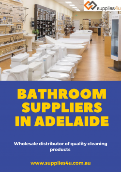 Buy Best Quality Bathroom Suppliers in Adelaide