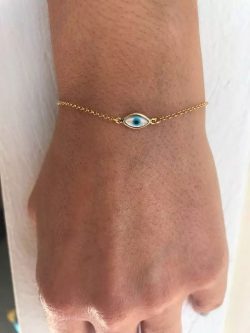 Silver Evil Eye Bracelet Gold Evil Eye Bracelet Best Gift Protect Yourself with The Gold Evil Ey ...