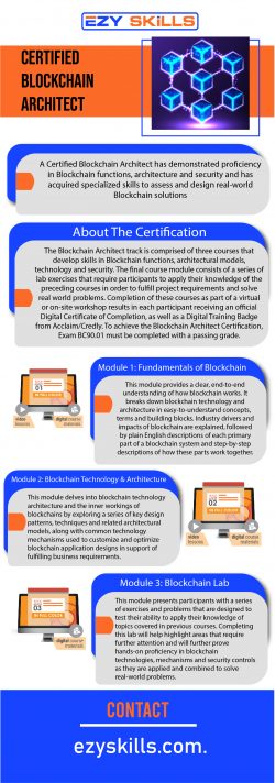 Get The Best Certified Blockchain Architect Course for You – Visit Us at EZY Skills