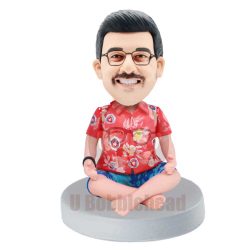 Custom Funny Male Bobbleheads Sit On The Floor