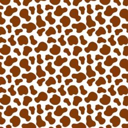 Cow Print Throw Blanket, Brown Cow Spots Printed Blanket