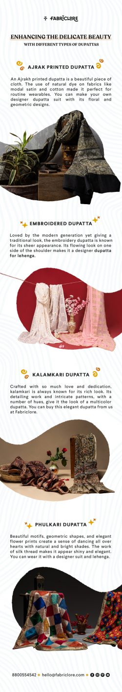 Enhancing the Delicate Beauty With Different Types Of Dupattas