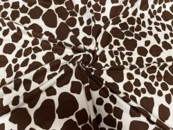 Cow Print Throw Blanket, Brown Cow Print Blanket Funny Gift