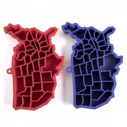 Custom Bulk Food Grade Soft Silicone USA Map Ice Tray Mold