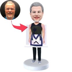 Male In Black Vest Custom Figure Bobbleheads