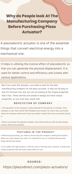 Piezoelectric Actuator-Smooth and backlash-free motion