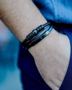 Serasar Armband für Männer Leder