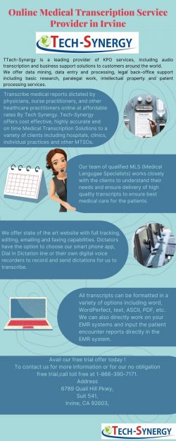 Online Medical Transcription Service Provider in Irvine