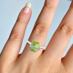 Shop Sterling Silver Gemstone Peridot Ring