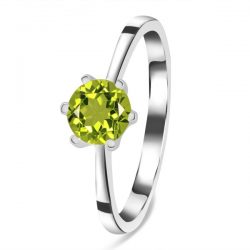 Shop Sterling Silver Gemstone Peridot Ring