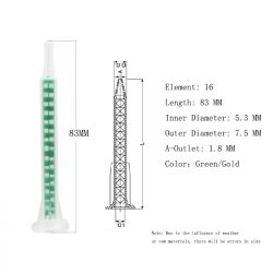 MF6.0-16L Static Mixer for 50 ml AB Glue Adhesive Applicator