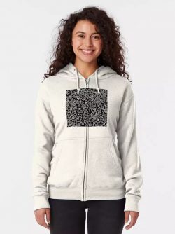 Keith Haring Black People Sky Zipped Hoodie $65.95