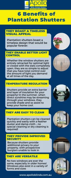 6 Benefits of Plantation Shutters