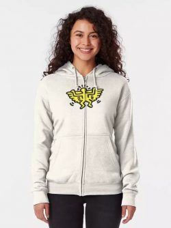 Keith Haring Angel Icon Zipped Hoodie $59.95