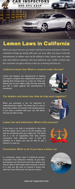 Lemon Laws in California