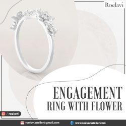 Engagement Ring with Flower