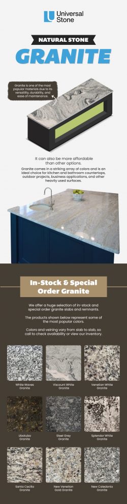 Enhance the Beauty of your kitchen with Granite Countertops from Universal Stone