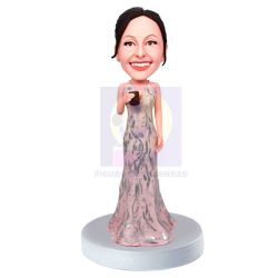 Female In Long Dress Custom Figure Bobbleheads