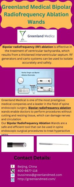 Greenland Medical Bipolar Radiofrequency Ablation Wands