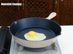 Nitriding Cast Iron Skillet, Non Stick Cast Iron Skillet