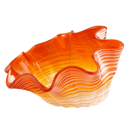 Graceful Glass Decorative Bowl for a Luxurious Interior