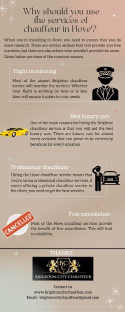 Why should you use the services of chauffeur in Hove?
