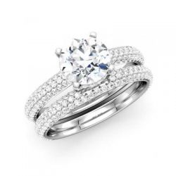 Round Diamond Bridal Set