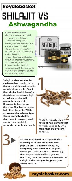 Shilajit vs. Ashwagandha