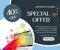 Puja Bonaza for Web Design & Development – 40% Off