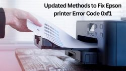 Updated Methods to Fix Epson printer Error Code 0xf1