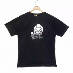 Vtg A Bathing Ape BABY MILO Black Shirt Highest Quality Bape Shirts Stylish and Comfortable