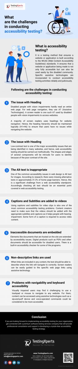 What are the challenges in conducting accessibility testing?