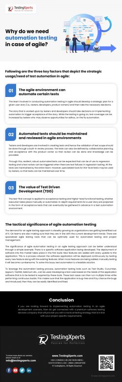 Why do we need Automation Testing in case of Agile?