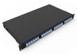 1U Rack Mount Fiber Optic MTP MPO Patch Panel 4 Module MTP to 6 x LC Duplex